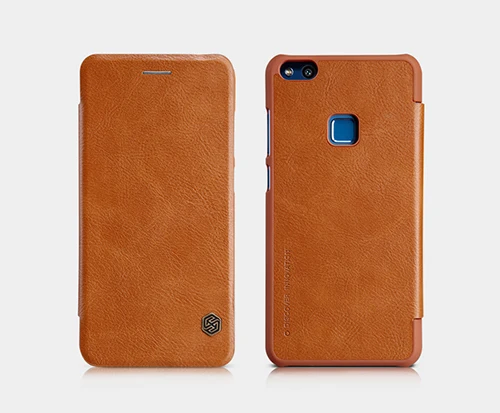 brown Для huawei P10 Lite чехол NILLKIN Qin серия кошелек Флип кожаный чехол подлинный чехол для huawei nova Lite чехол Розничная посылка - Цвет: brown