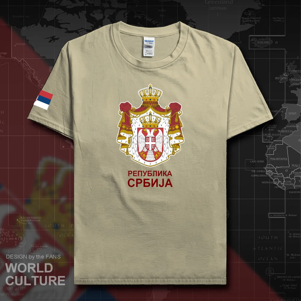 Сербские сербы Сербии Мужская футболка мода 2018 футболки национальная команда 100%