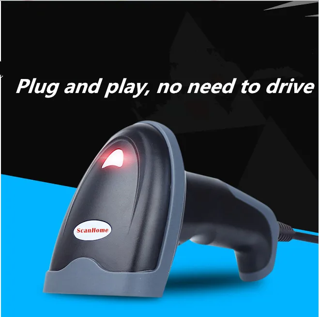 2018 Новый 1D проводной сканер штрих кодов считыватель ручной usb USB кабель для