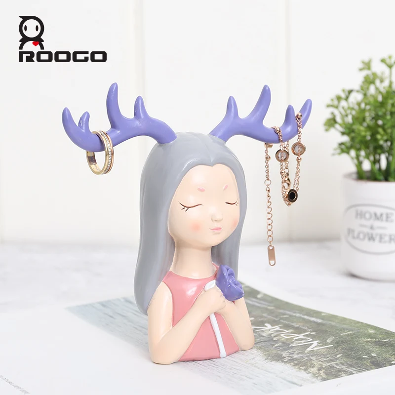 ROOGO аксессуары для украшения дома фигурка современные поделки из смолы милая