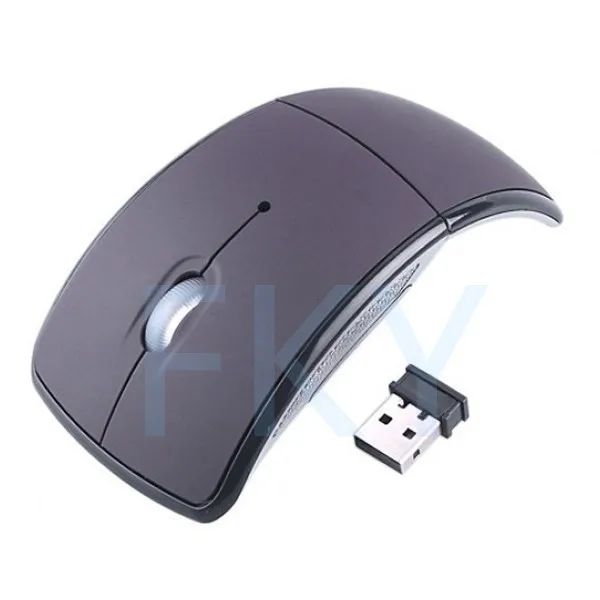 Модный мини USB разъем 2,4G защелкивающийся приемопередатчик оптическая Складная с дугой беспроводная мышь для ПК ноутбука компьютера