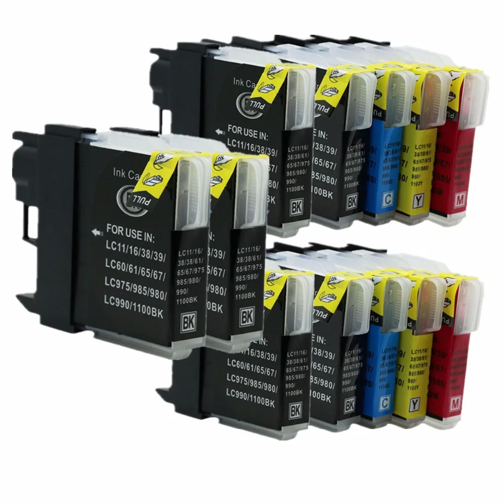 Запасные чернильные картриджи для телефона LC61 LC65 LC67|ink cartridge|replacement cartridgebrother cartridge