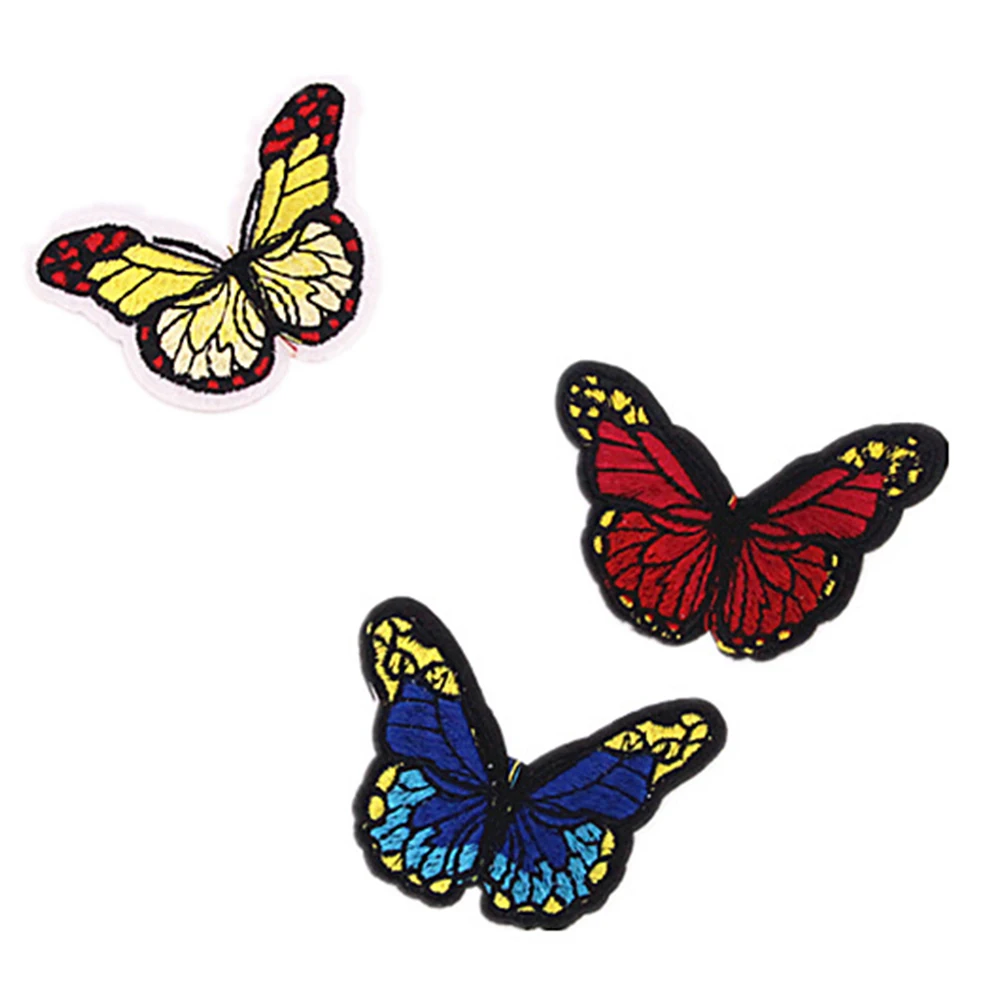 10 шт. многоцветные бабочки вышитые железные на матерчатая заплата украшения | Дом