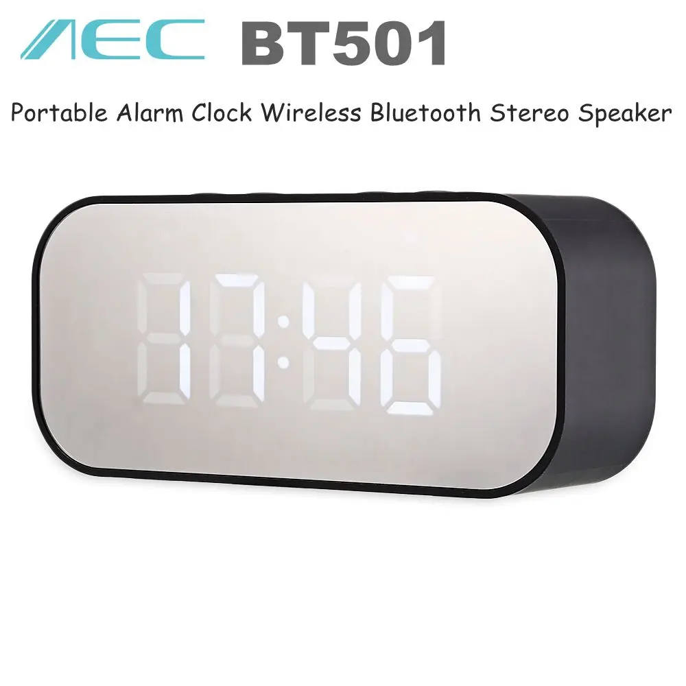 AEC BT501 Портативный беспроводной Bluetooth объемный стерео динамик светодиодный