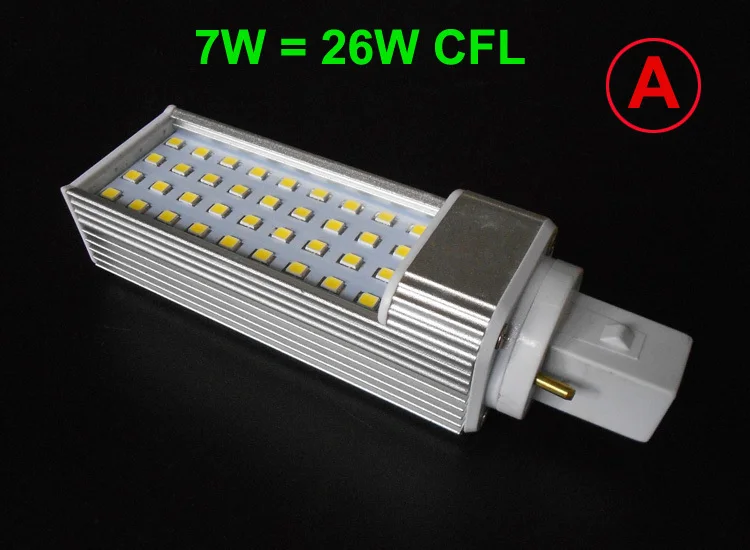g24 led g24d-1 g24d-3 AC85-265V pl bulb Lamp real power 5W 7W 9W 10W 11W 12W 13W 14W SMD5730 5050 2835 downlight | Освещение
