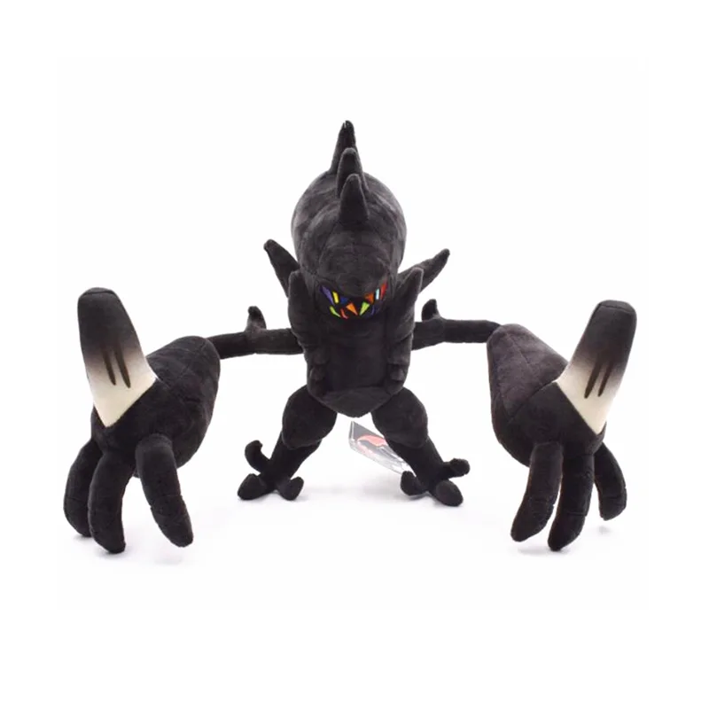 TAKARA TOMY Покемон 33*60 см Большой размер некрозма Мягкие плюшевые игрушки покемон кукла подарки для детей Коллекция украшение комнаты - Цвет: Черный