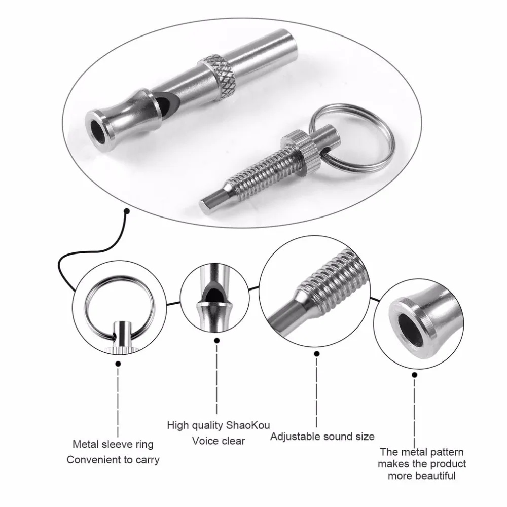 Новый 1 шт. горячая собака обучения Регулируемая свисток Звук товары для животных