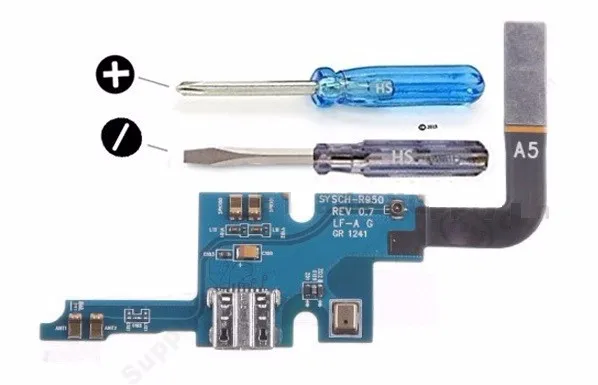Для samsung Note 2 I317, N7100, N7105, L900, T889, R950, I605 док-станция зарядка через usb Порты и разъёмы Flexcable микрофон 2 х Отвертка