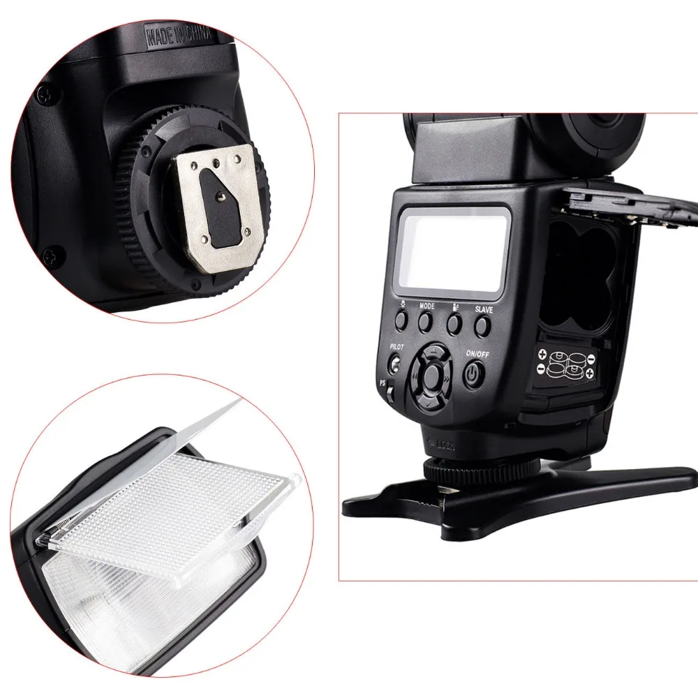 VILTROX JY-680A Universal Camera LCD Flash Speedlite for Canon 1300D 1200D 760D 750D 80D 5D IV 7D Nikon 7200D 5500D 610D | Электроника