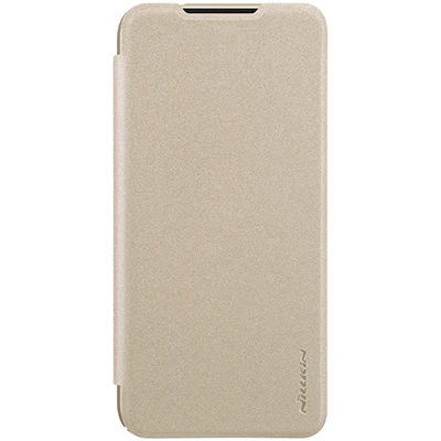 Золотой Filp чехол для Redmi Note 7/8/Pro NILLKIN блестящий супер тонкий чехол из искусственной кожи для Xiaomi Redmi Note 8 pro - Цвет: Золотой
