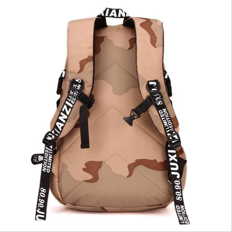 2017 Новый Верховный Рюкзак Скейтборд Сумка Мужчин И Женщин Камуфляж Школьный