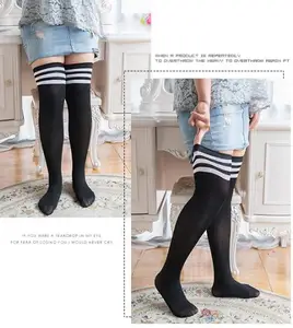 Женские чулки большого размера до бедра высокие носки взрывобезопасные черные женские чулки большого размера свободные длинные носки для женщин