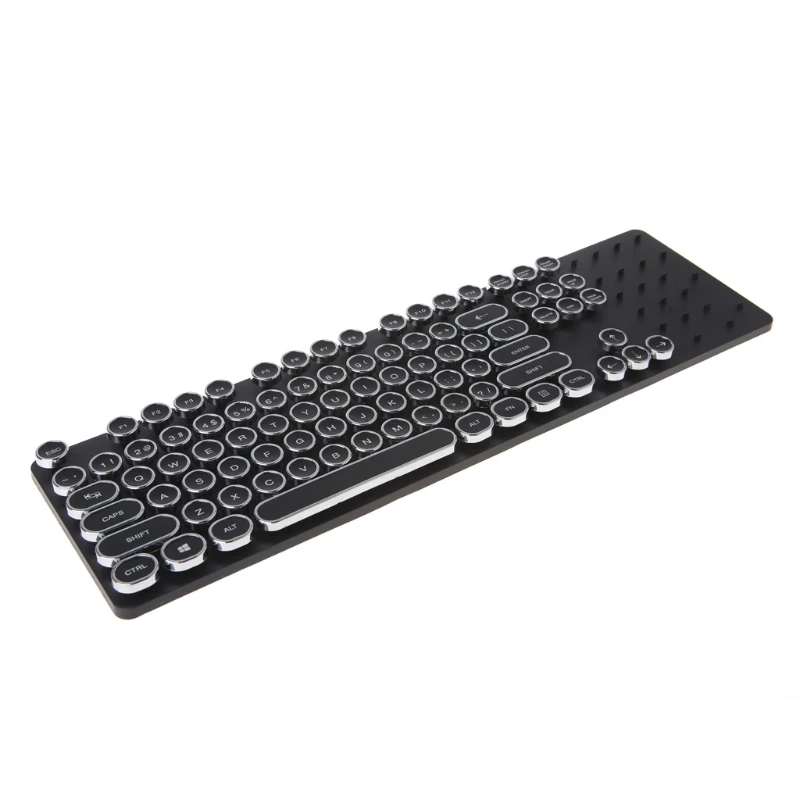 Клавиатура Механическая в стиле ретро стимпанк 104 стандартных клавиш|mechanical keyboard