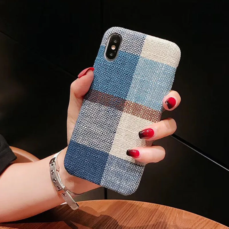Мягкий чехол из ТПУ с тканевой текстурой для iphone 7, чехол, ультра-тонкий силиконовый чехол для телефона s, для iphone 6, 6 S, 7, 8 Plus, X, Xs, Max, чехол s
