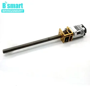 Резьбовой мотор-редуктор Bringsmart M4 55 мм, 153050601002003005001000 обмин, миниатюрный Электрический винтовой редуктор N20, 3 в, 6 в, 12 В