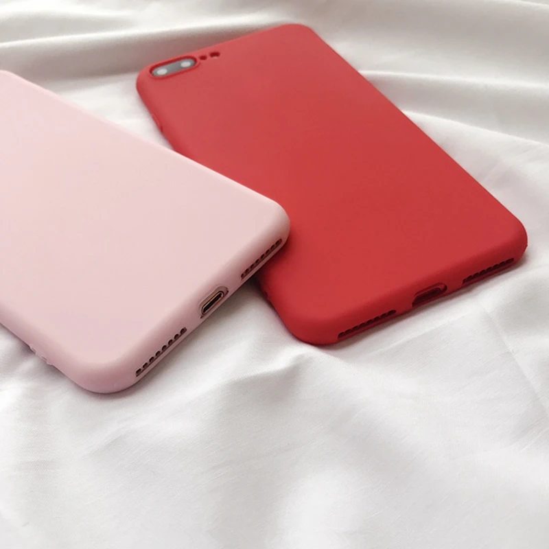 Матовый простой чехол карамельного цвета для iPhone 11 pro max 7 8 6 s plus xs x xr 360 роскошный