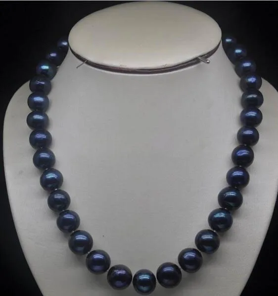 fine jewelry gorgeous Miss charm Jew.71 Huge Round 11-12MM AAA Black pearl925silive Clasp | Украшения и аксессуары