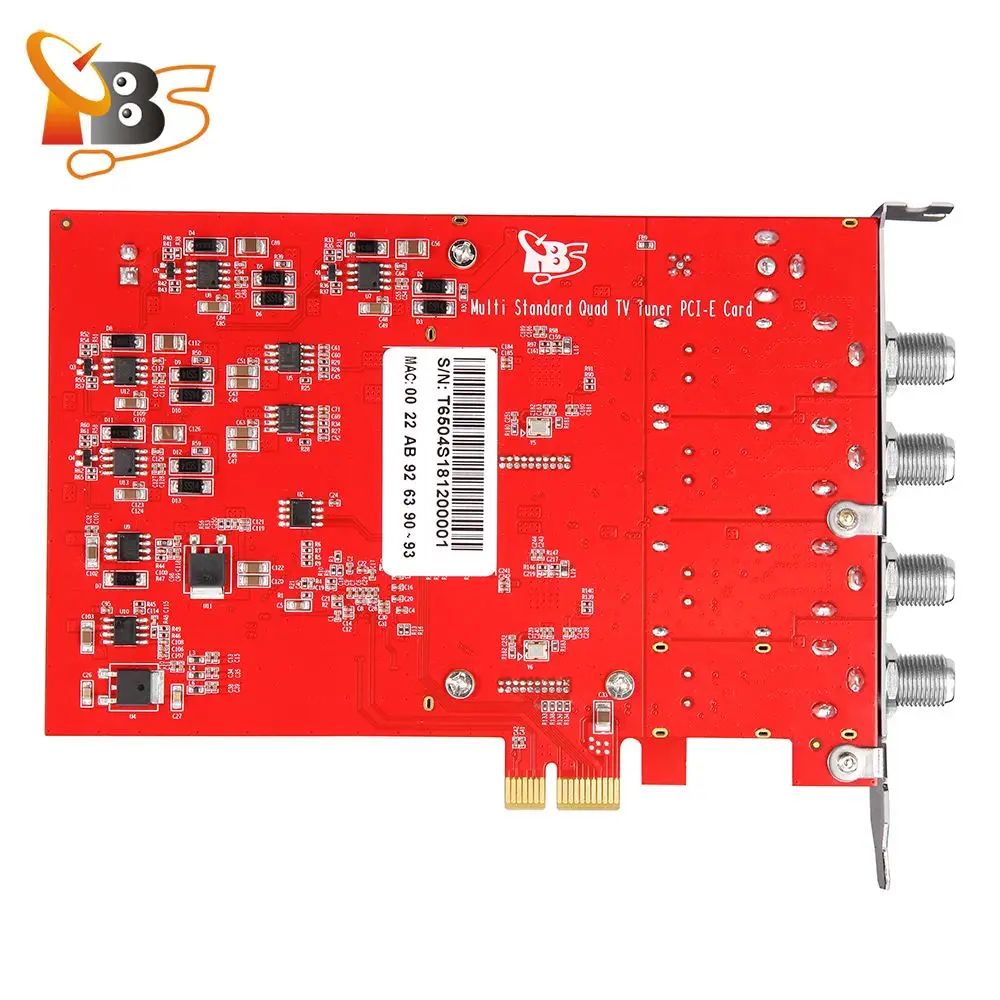 TBS6504 DVB S2X/S2/S/T2/T/C2/C/ISDB T Quad тюнер PCI e карта поддерживает VCM CCM QPSK 8PSK 16apsk 32apsk|Теле- и