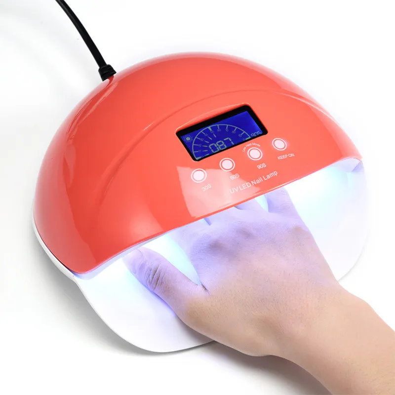 UV LED Lamp 50W Automatic Sensor Nail Professional Manicure Tool Dryer Double Light Gel Polish With Touch Screen | Красота и здоровье