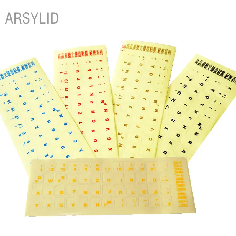 2 шт. суперпрочные наклейки для клавиатуры с надписью на немецком языке|keyboard