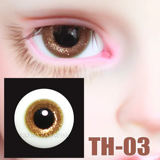 

BJD 14mm 16mm Round Glass Eyes Eyeball BJD doll Doll Reborn Baby Doll makeup for 1/3 1/4 1/6 BJD SD doll accessories TW-03