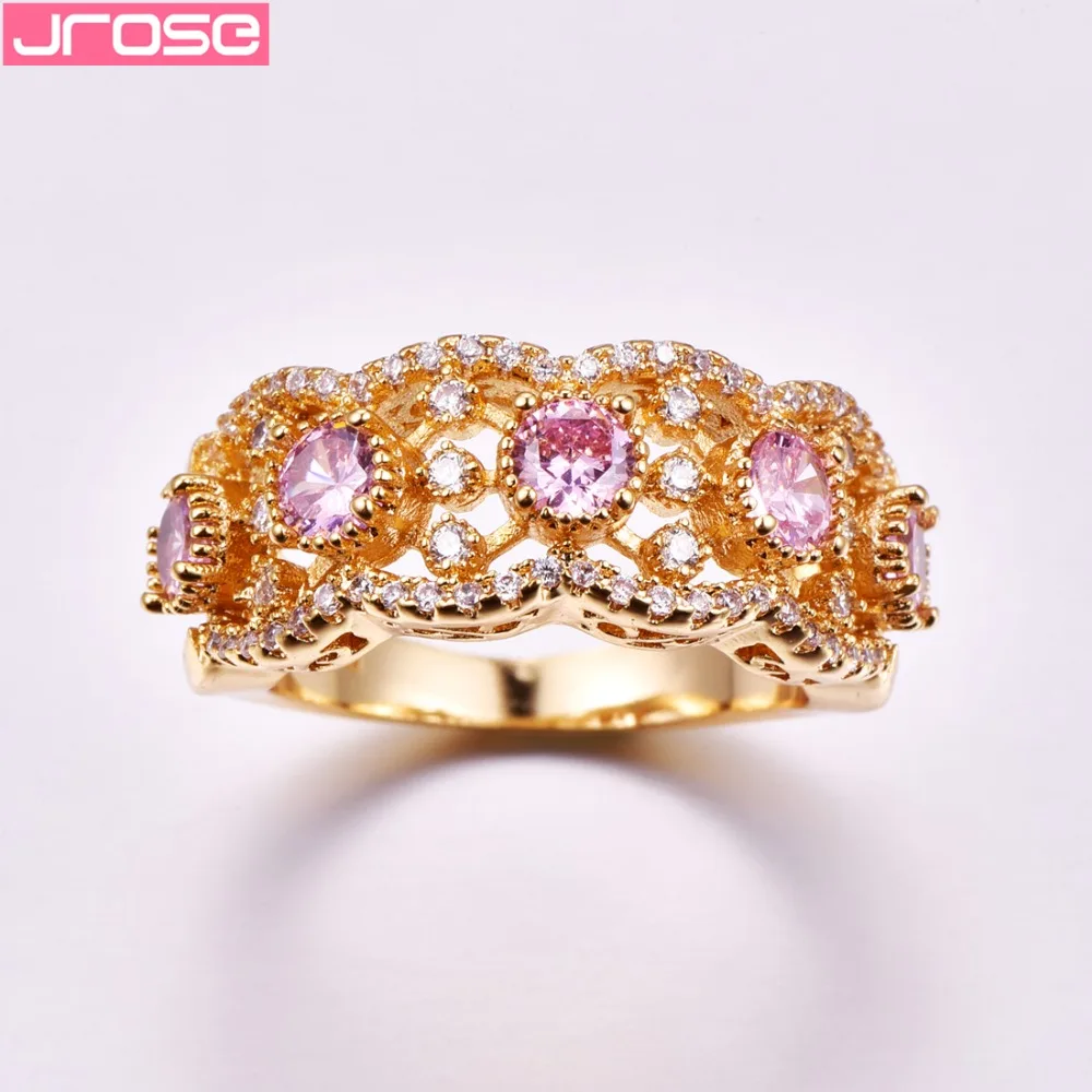 JROSE Оптовая Продажа Модные свадебные женские ювелирные изделия розовые белые