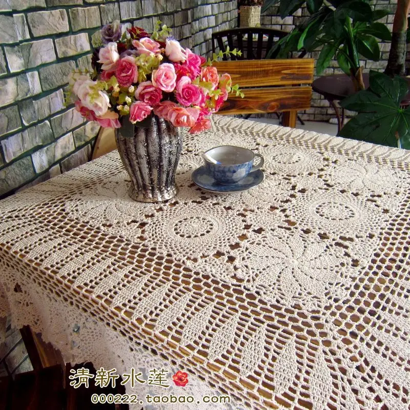 Новинка, zakka, модное вязаное крючком скатерть для свадьбы, кружевное покрытие для стола, как домашний декор, хлопковое вязаное полотенце, скатерть с кружевом