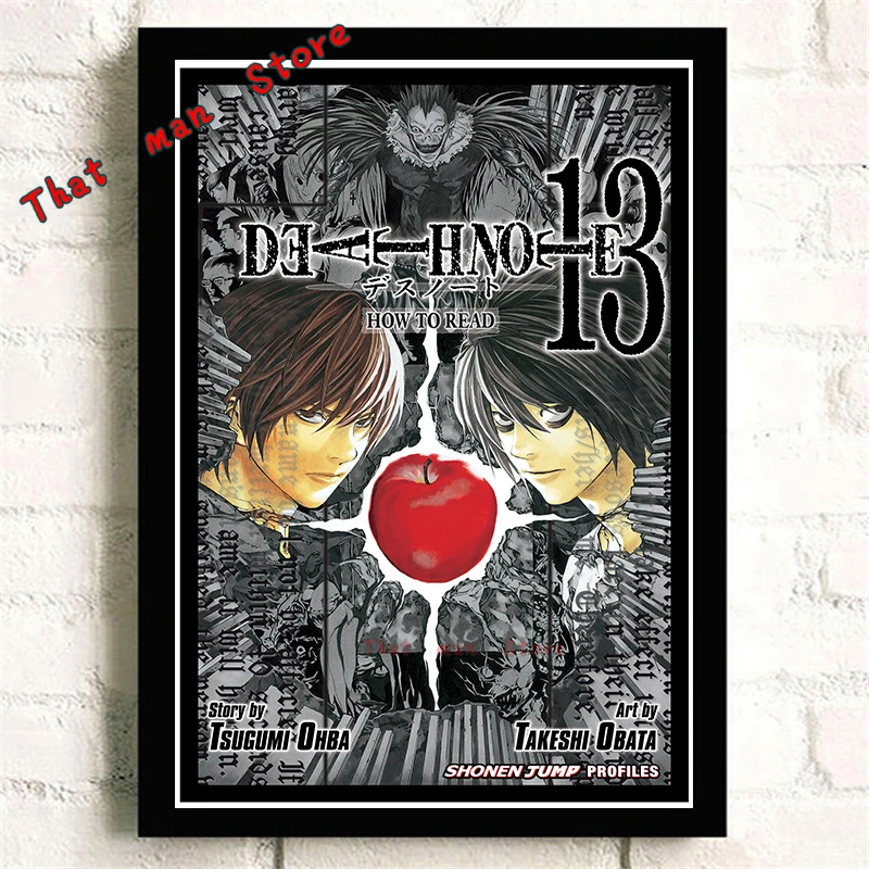 DEATH NOTE мультфильм анимация комиксы высокой четкости печати Плакат кафе украшения ребенок подарок на день рождения картины без рамки