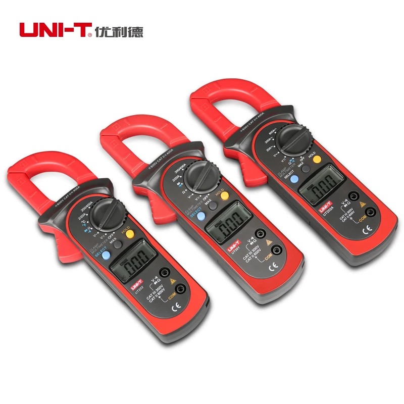 UT201 цифровой клещи переменного тока AC/DC Напряжение тестер сопротивления UT 201