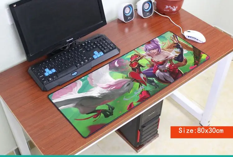 Коврик для мыши lol 80x30 см коврик ноутбука компьютерный высококачественный