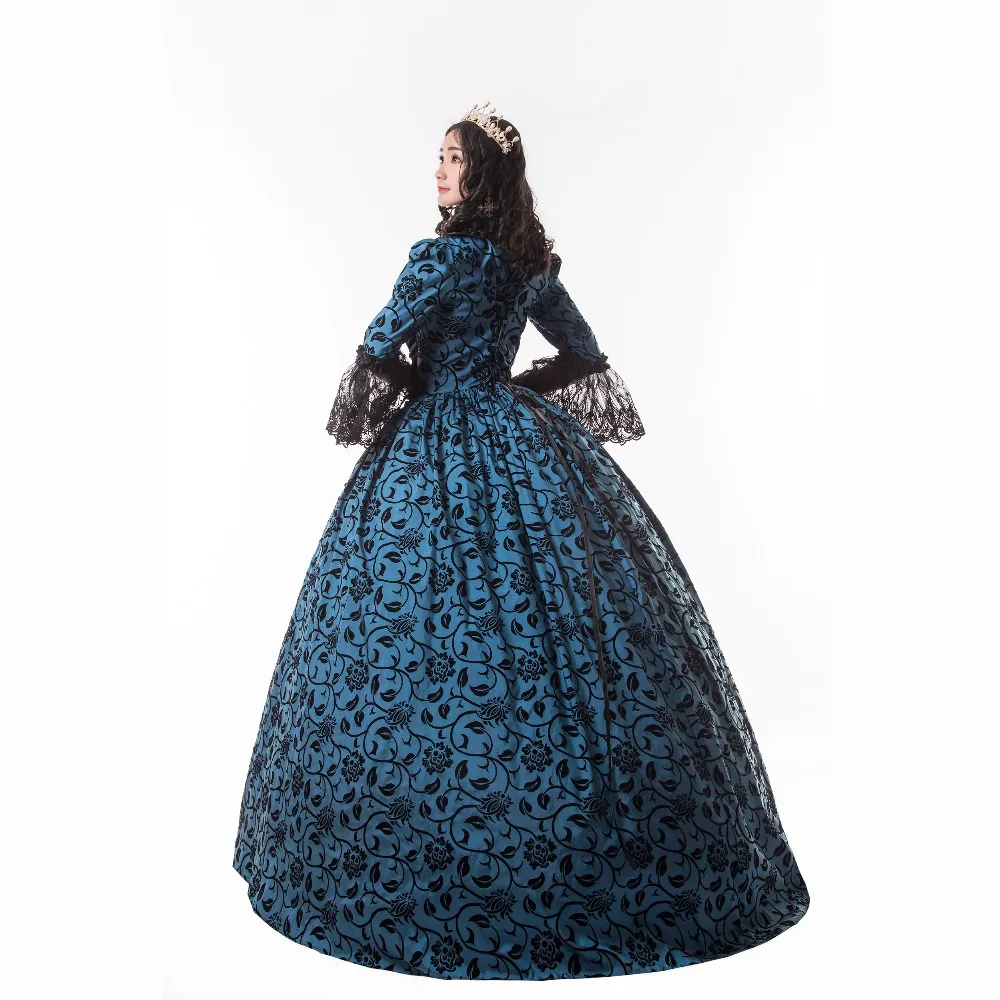 Новинка Принт &quotв готическом стиле в барокко Мария Антуанетта бальное платье 18th