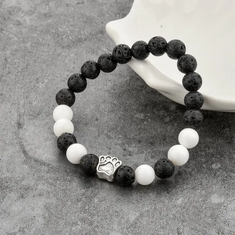 CHICVIE тигровый глаз натуральный камень искусственный браслет Собачья лапа