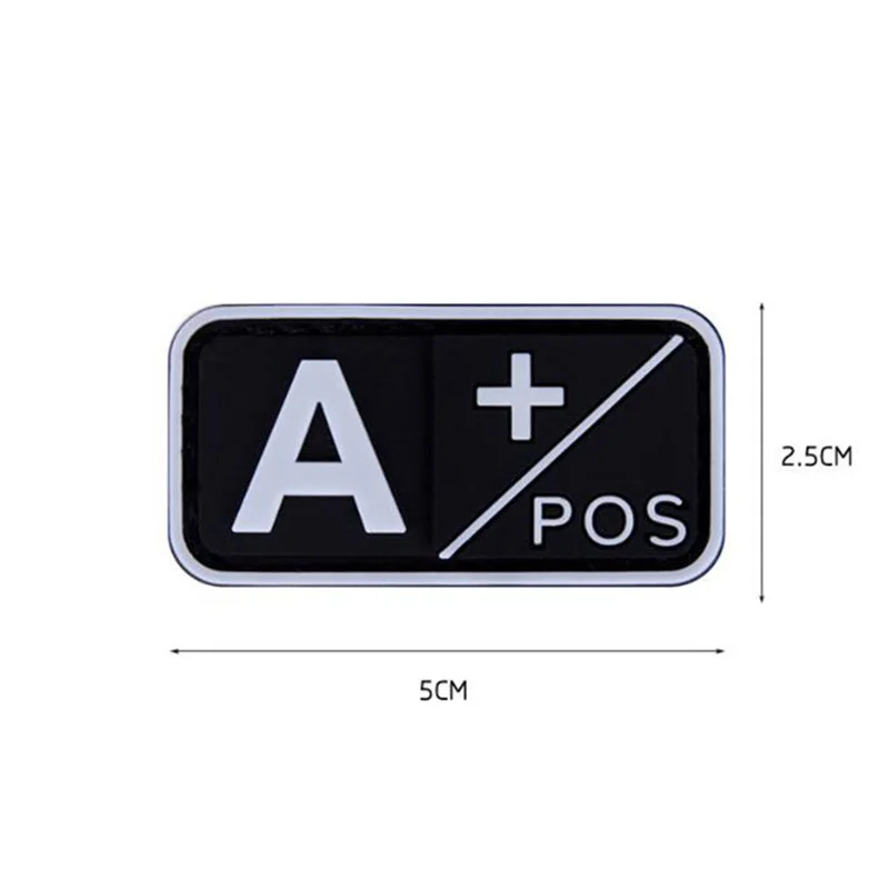 Нашивки в виде крови вышитые военные нашивки тактические полосы A + O B AB