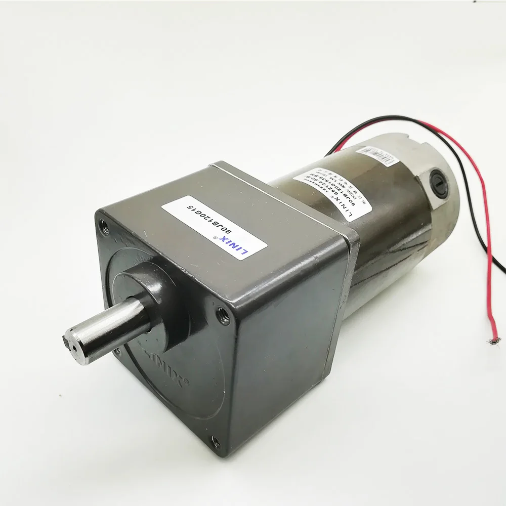 Высокое Качество Linix DC 24 в 80 Вт мотор-редуктор 85ZY24-80-B/90JB120G1538-BM 15 мм двойной вал постоянного магнита редуктор постоянного тока