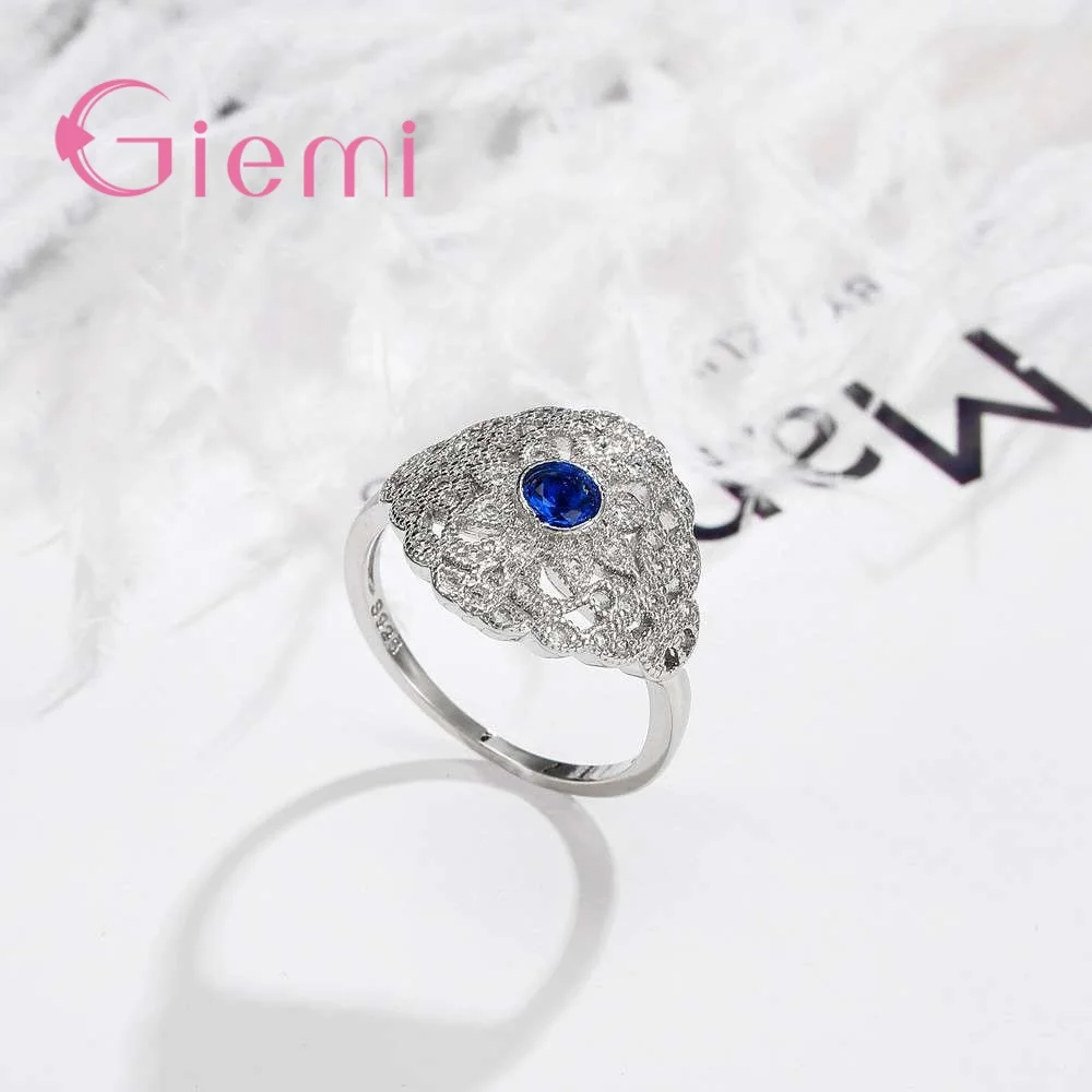 Самые низкие цены стандартные серебряные кольца Простой Большой дизайн листьев