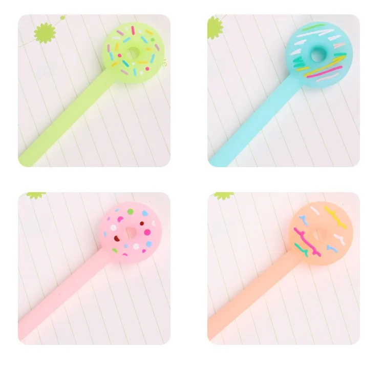 36 шт./лот милые гелевые ручки-пончики Новинка Ручка-Конфета для подписи Детские
