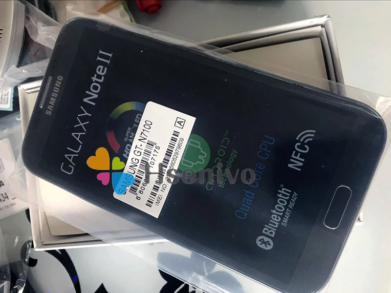 Разблокированный мобильный телефон samsung Galaxy Note 2 II N7100 5," четырехъядерный 8MP gps WCDMA отремонтированный смартфон