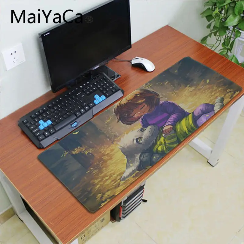 Lock Edge 30x60cm Maiyaca undertale, прочный резиновый коврик для мыши, большой коврик для мыши, компьютерный стол, коврик для игры, коврик для мыши - Цвет: Lock Edge 30x60cm