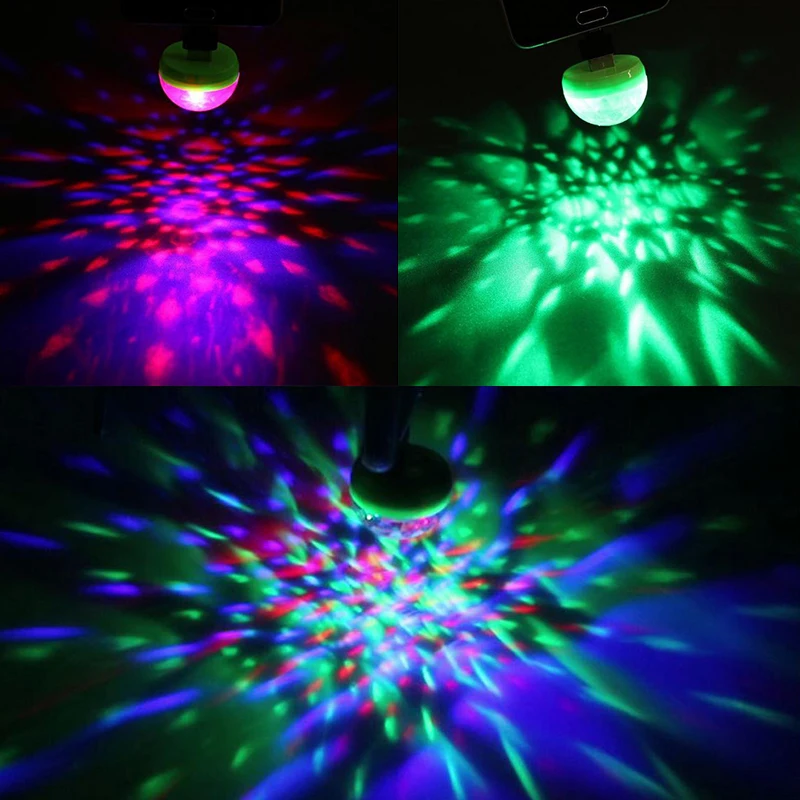 Голосовое управление маленький магический шар лампа RGB мобильный телефон usb