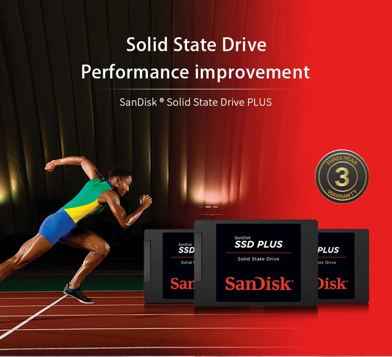 sandisk SSD PLUS 240GB SATA 3 2,5 дюймов Внутренний твердотельный накопитель HDD жесткий диск HD SSD ноутбук PC SSD 480GB 1 ТБ