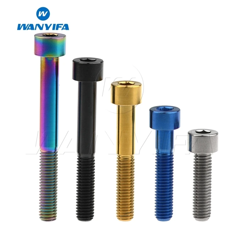 Wanyifa M8x15 20 25 30 35, 40 45 50 60 70 мм клеймо Винт С Титановым болтом для велосипедного тормоза велосипеда части