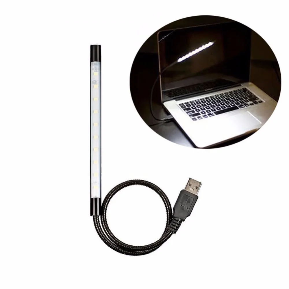 Linkax гибкий USB светильник Сенсорная лампа яркий 10 Светодиодный для ноутбука