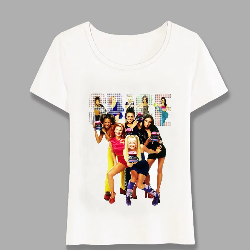 Футболка женская летняя повседневная рубашка с принтом специй для девушек 1 2 3 4 5