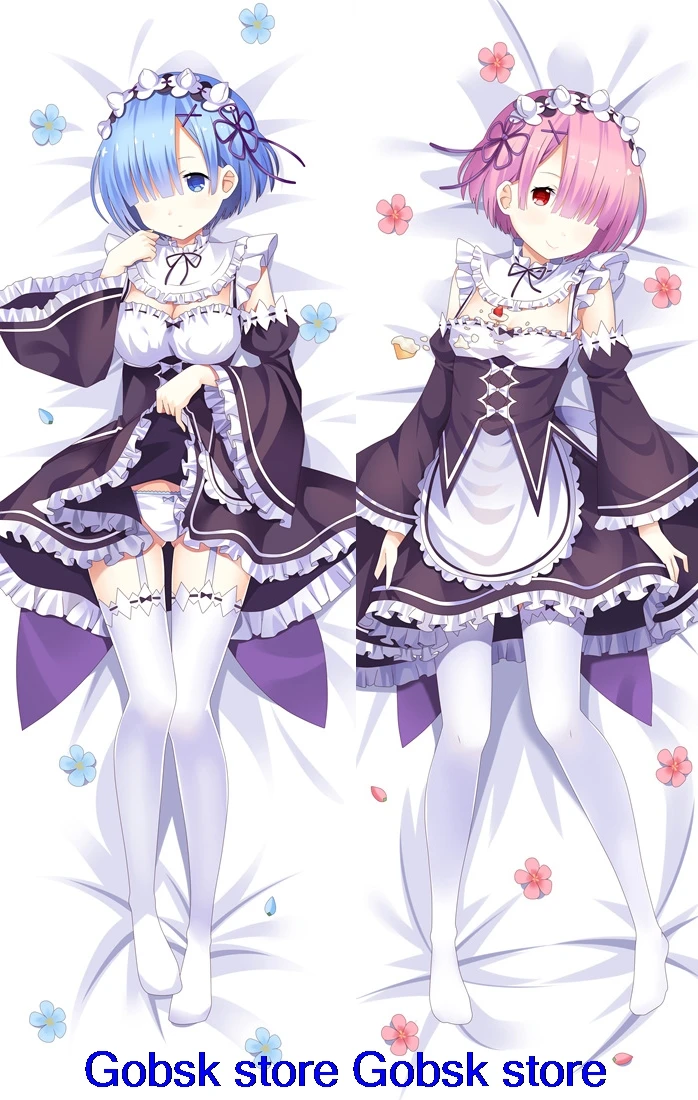 Может обновить аниме Re Zero Hajimeru Isekai Seikatsu Emilia Rem Ram Beatrice Подушка «Dakimakura» чехол обнимающий тело наволочка