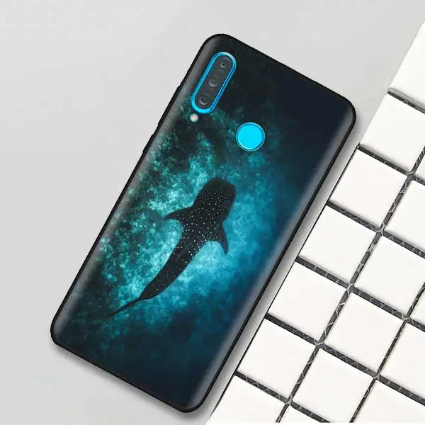 05 Черный силиконовый чехол для huawei P30 P20 P10 mate 20 10 Lite Pro Nova 4 4E 3E P Smart Plus в виде ракушки Океанский КИТ акулы - Цвет: 05