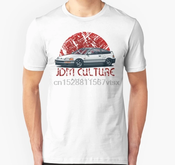 Мужская футболка с коротким рукавом JDM Culture. CRX унисекс Женская Топы | одежда