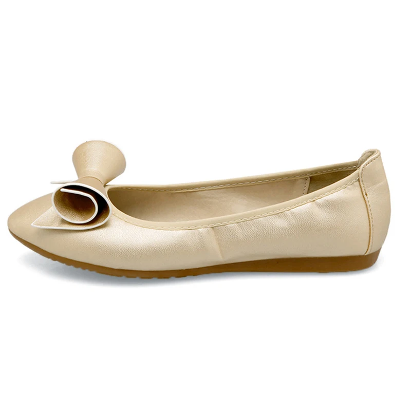Новое поступление женские складные балетки на плоской подошве с острым носком и
