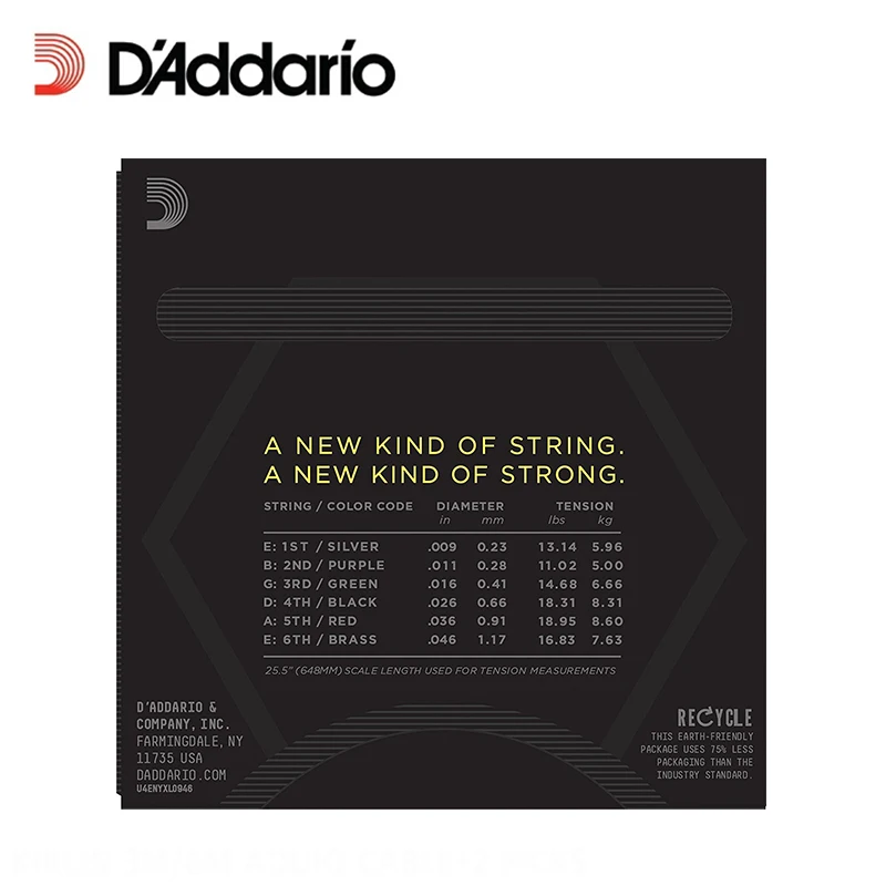 Струны для электрогитары суперсветильник верхние/обычные нижние 9 46 (с 2 шт.