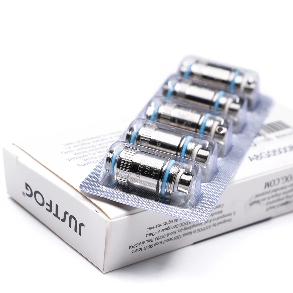 10 шт./лот Justfog FOG1 Головка Катушки 0.5ohm 0.8ohm Электронная замена сигарет Головка Катушки для Justfog Fog1 комплект