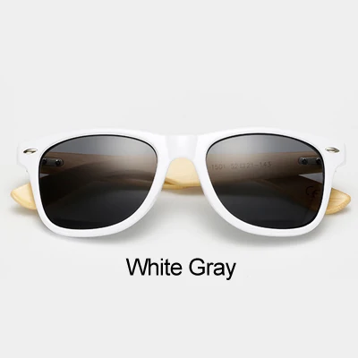 White Gray Ralferty винтажные бамбуковые солнцезащитные очки мужские золотые оригинальные деревянные солнцезащитные очки для женщин зеркальные Спортивные очки ретро солнцезащитные очки ручной работы - Цвет линз: White Gray